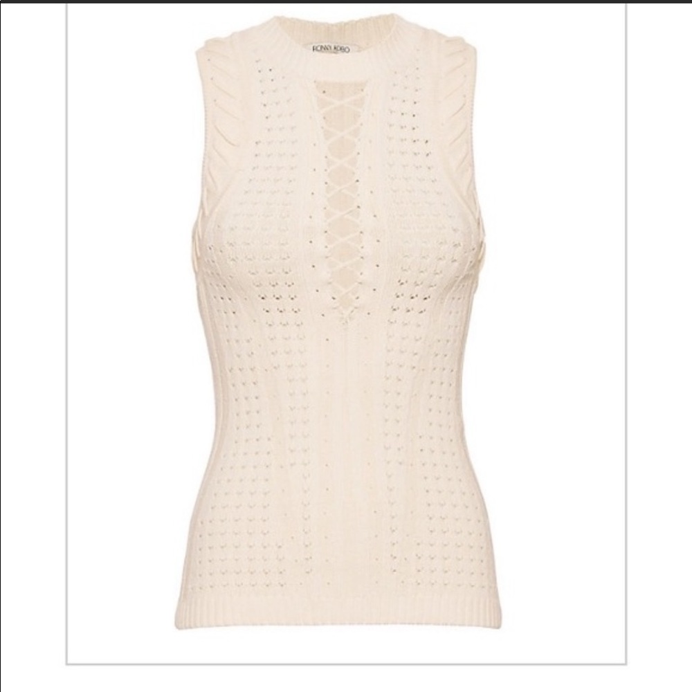 Ronny Kobo Mira Lace Up Top